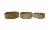 Product image 4 of the product “Salad bowls round, flat from teak root wood, Set of 3. Sizes: L: 31x31x10cm H. M:28x28x9cm H. S: 23x23x8cm H. ”